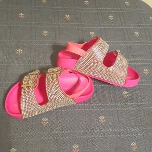 Sparkly, slingback sandles (toddler girl 9)